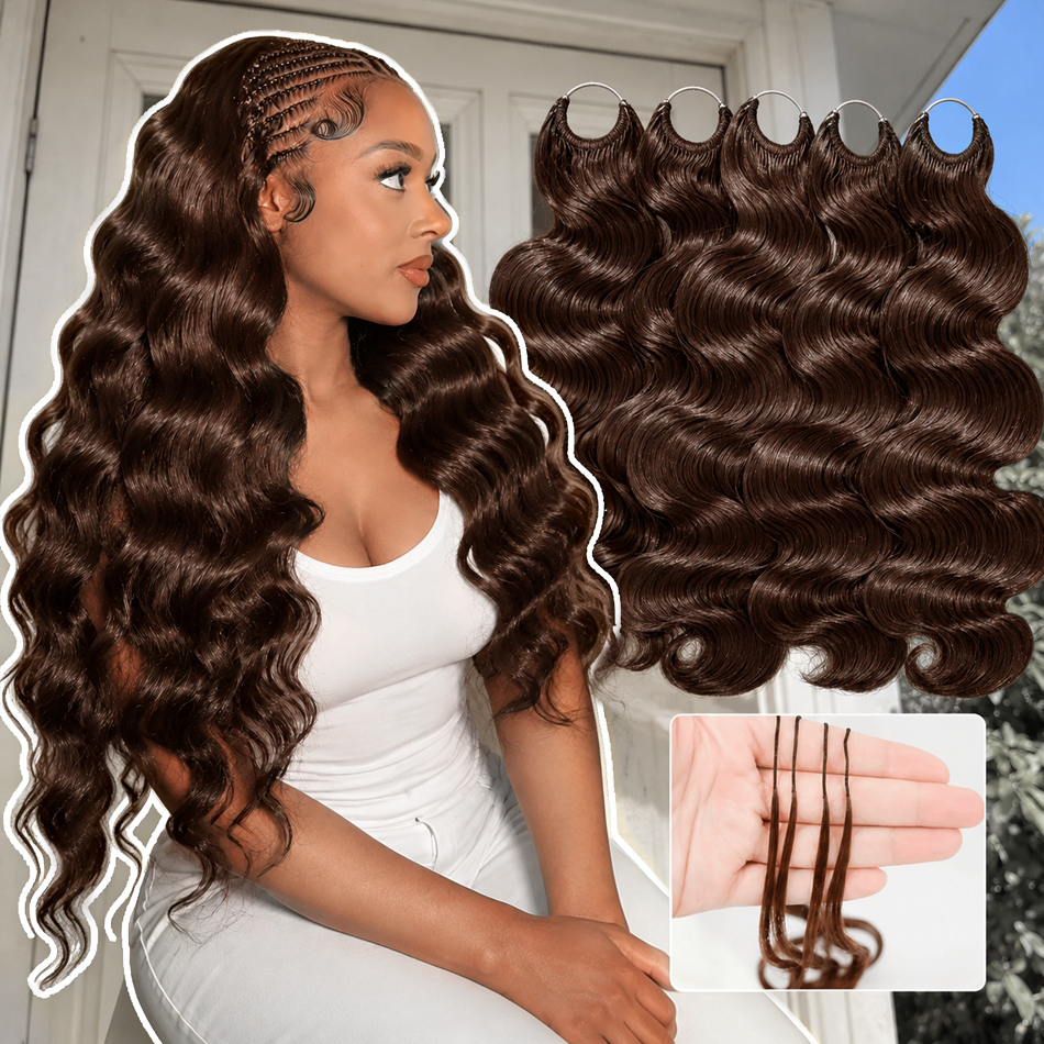 Winter Clothing Bundle - Smilegirl Chocolate Brown Human Crochet Hair