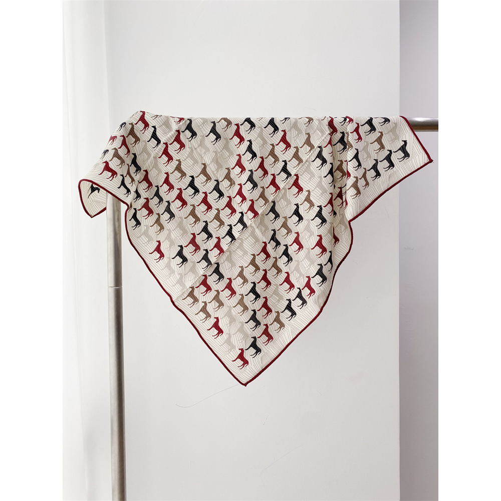 Winter Clothing Hong Kong - Silk Wool Blend Scarf Women Hand