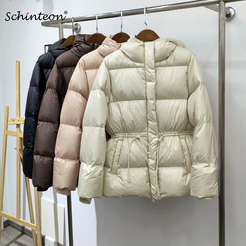 Winter Clothing Trends 2026 - Schinteon Women Belted Down Jacket with