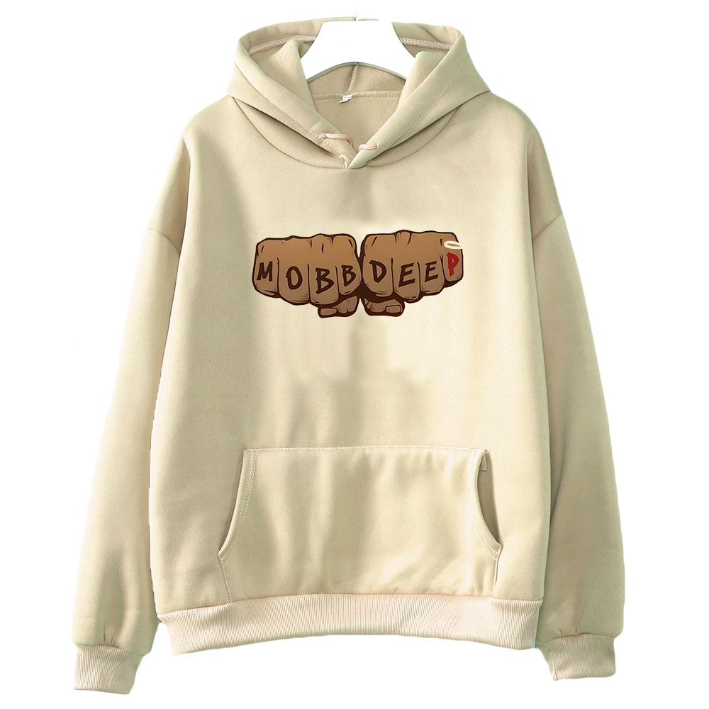 Winter Clothing Drawing - Winter Unisex Hooded Mobb Deep Graphic