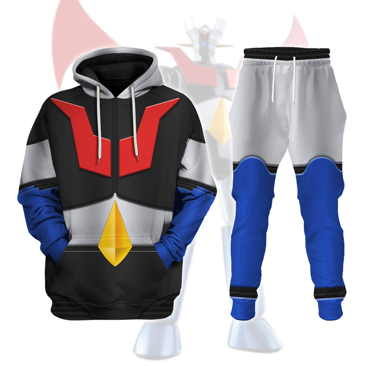 Winter Clothing Men - Anime Mazinger Z Cosplay 3D Print
