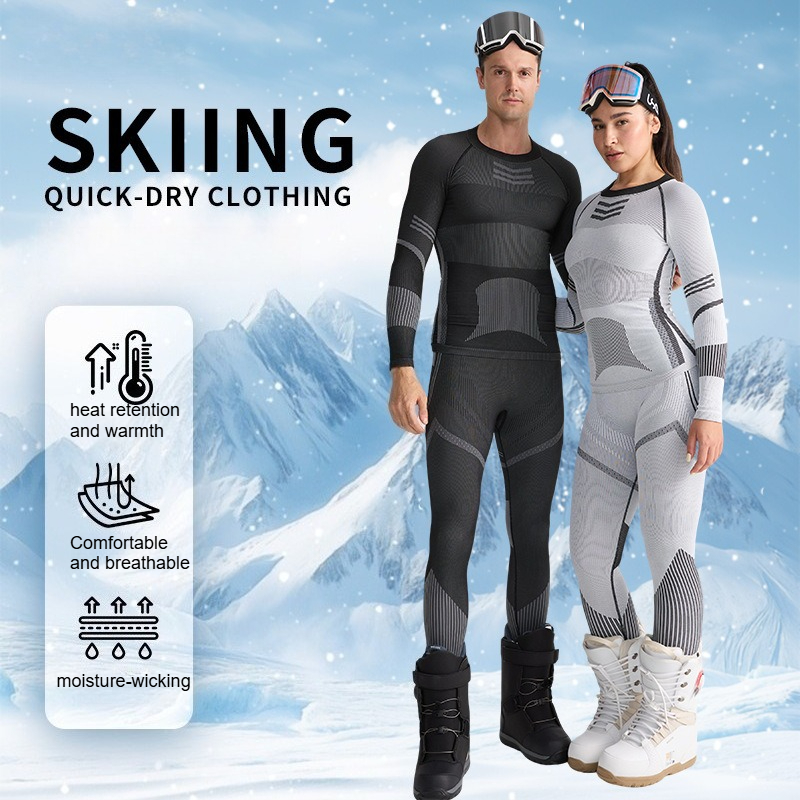 Thermal Base Layer - Ski Base Layer Set Men Women
