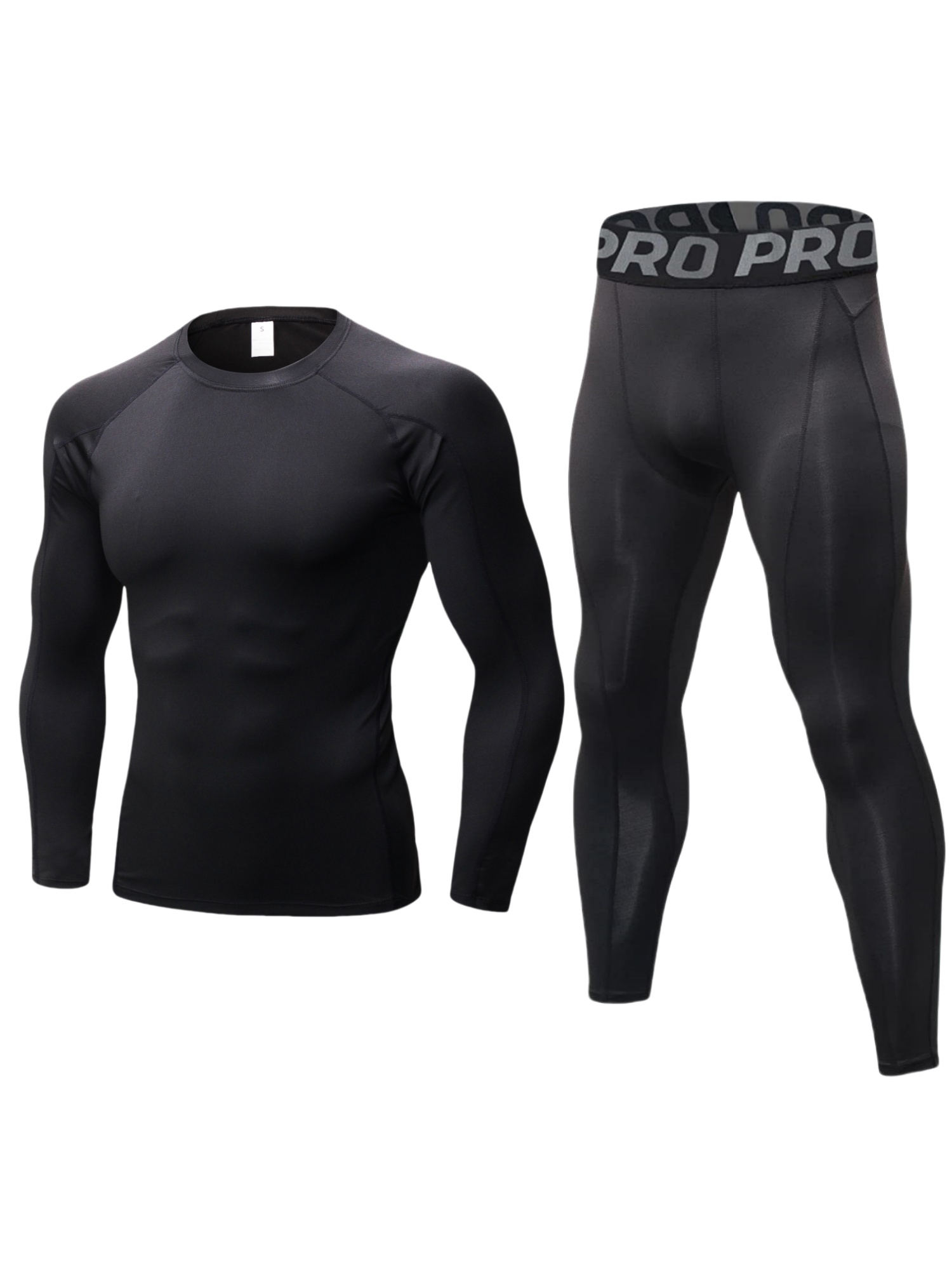 Thermal Base Layer - Mens Workout Compression Set Pants and