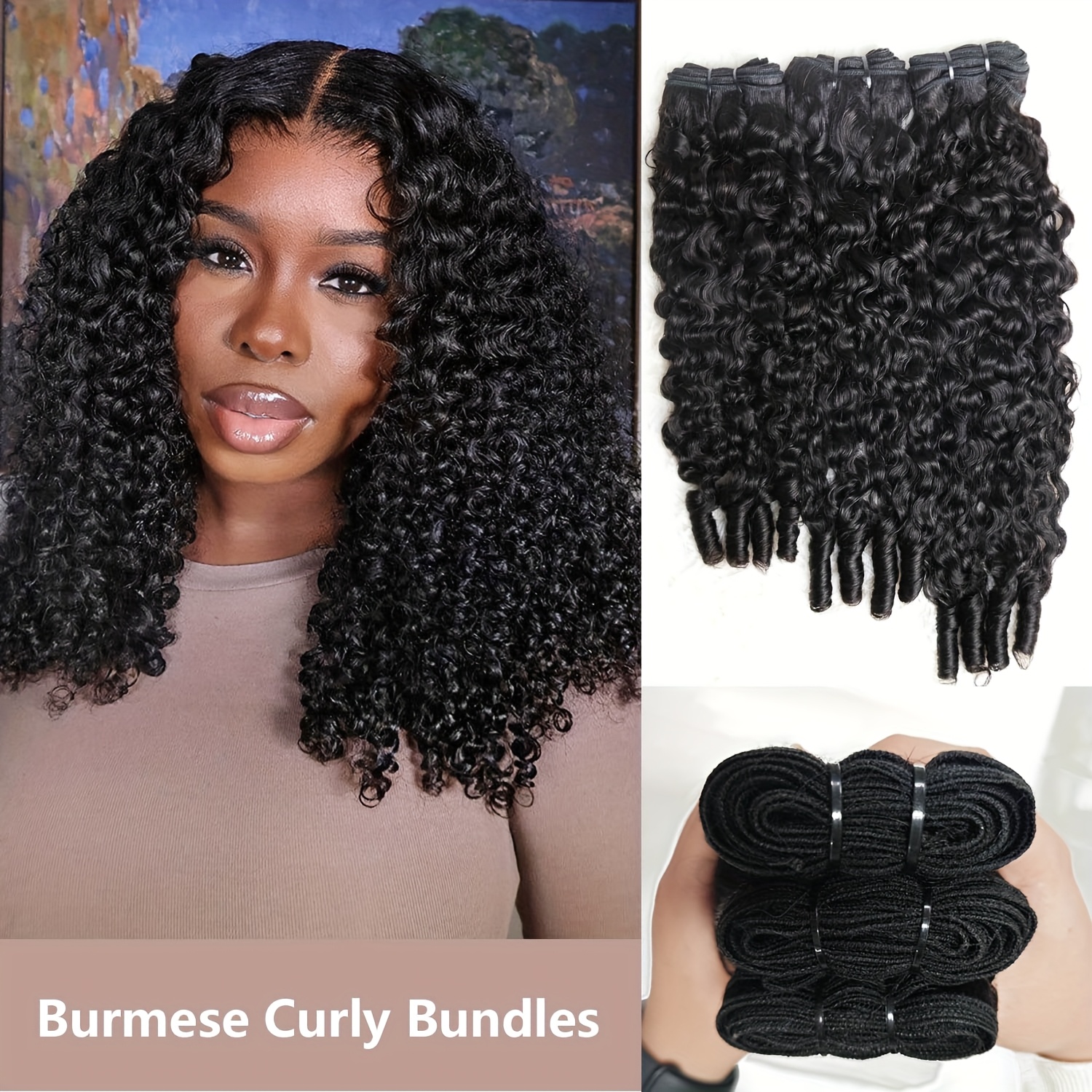 Winter Clothing Bundle - Burmese Curly Human Hair Bundles Human