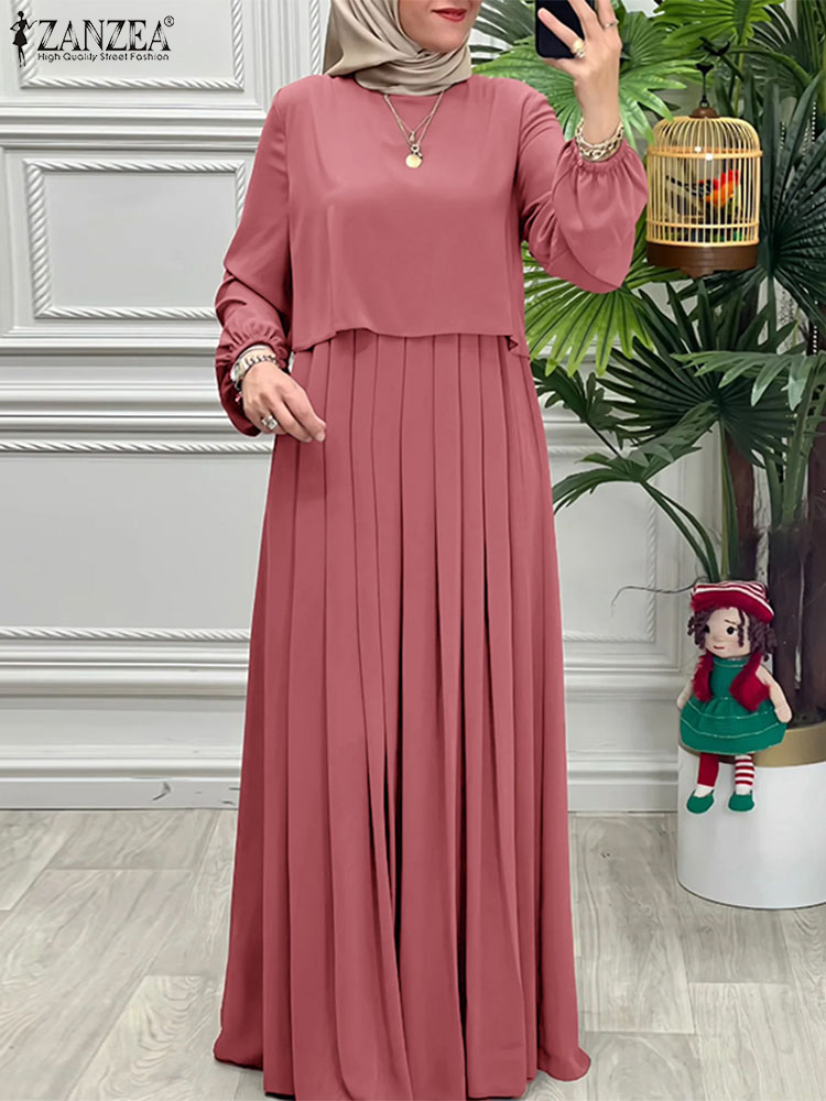 Winter Clothing Trends 2026 - Women Spring Patchwork Dresses 2026 ZANZEA