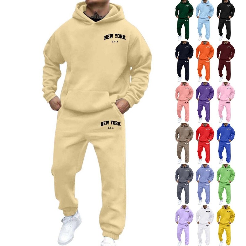 Winter Clothing Men - Men's hot selling letter print set