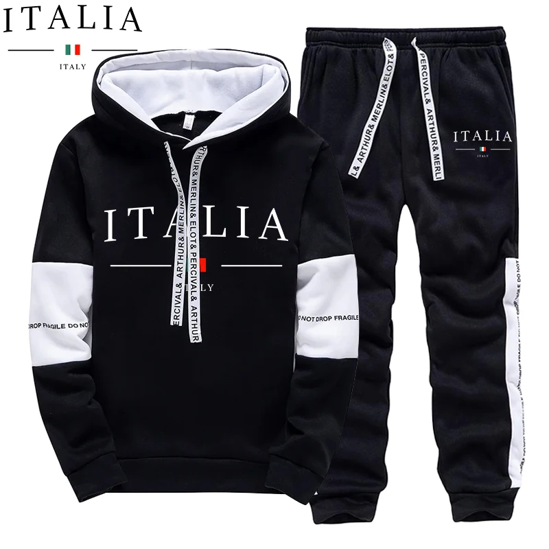 Winter Clothing Men - Autumn Winter Men's Tracksuit Casual Hooded
