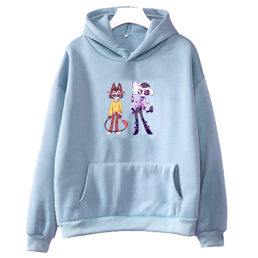 Winter Clothing Drawing - Angel Dust Hooded Graphic Printing Japanese