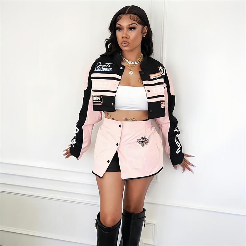 HLJ Letter Print Two Piece Out - Winter Clothing For Sale review and price
