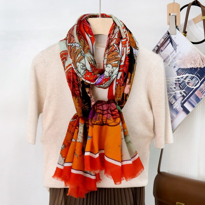 Long Tassels Cashmere Red Shaw - Winter Clothing Hong Kong review and price