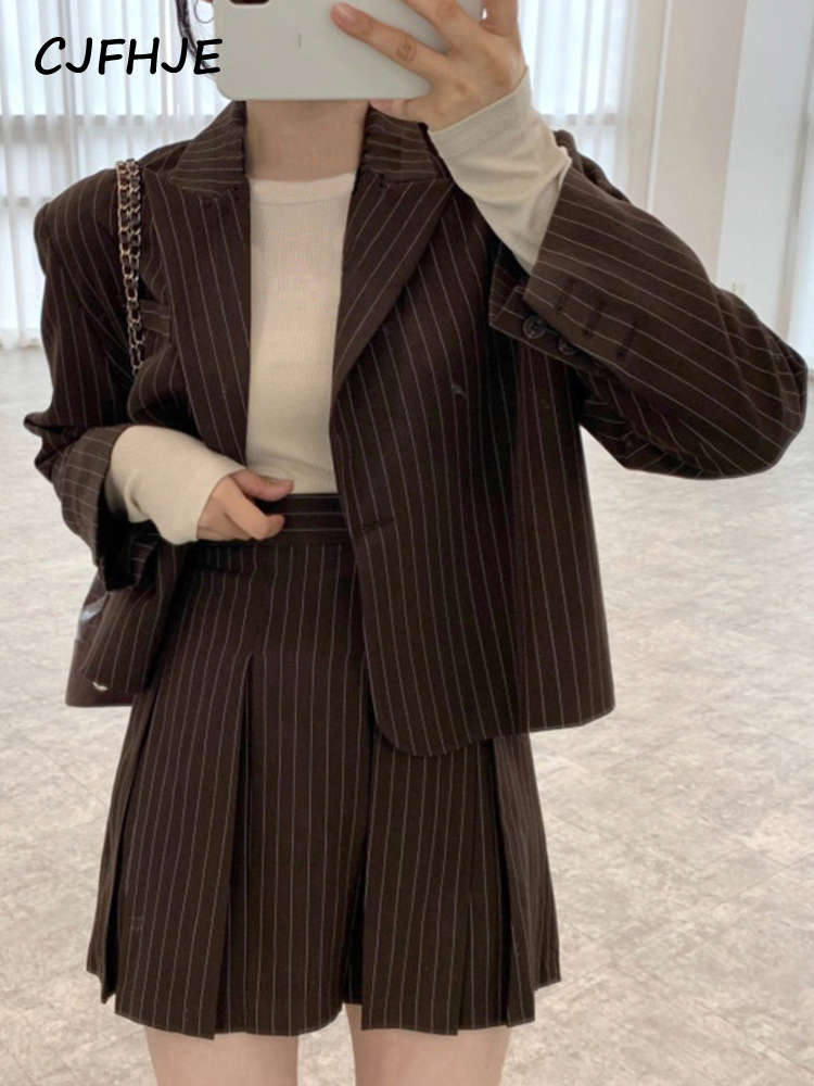 CJFHJE Fashion Stripe Blazer W - Winter Clothing Color review and price