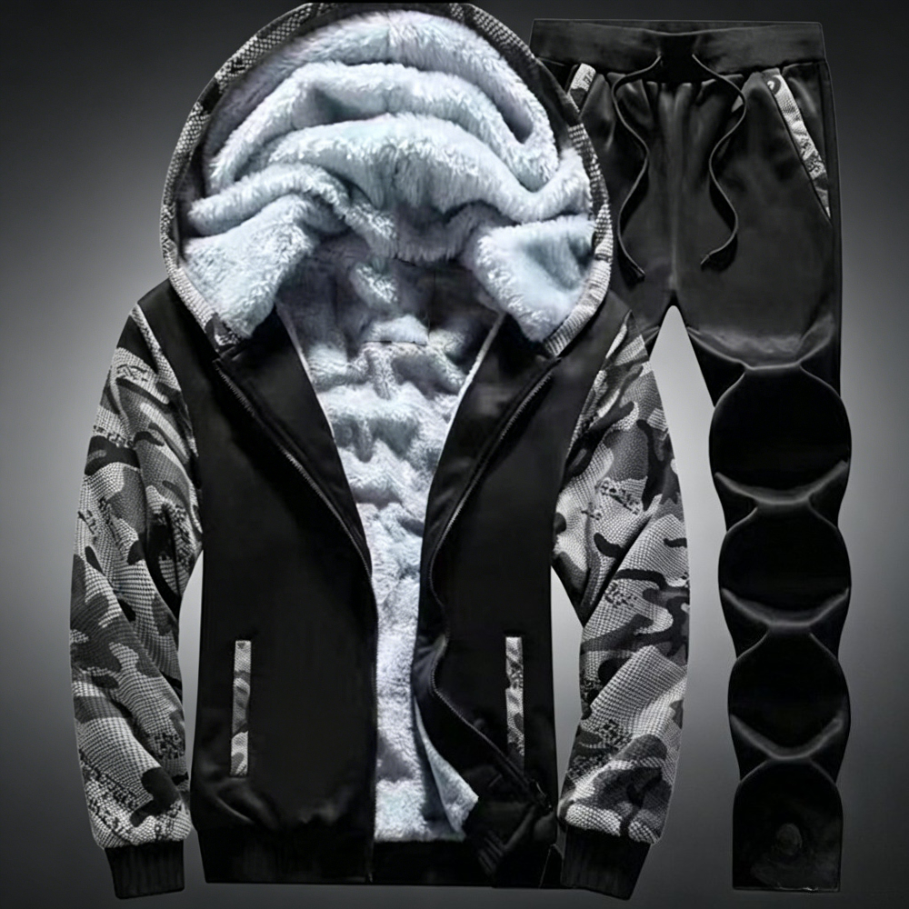 Men's Tracksuit Fleece Hooded  - Winter Clothing Men review and price