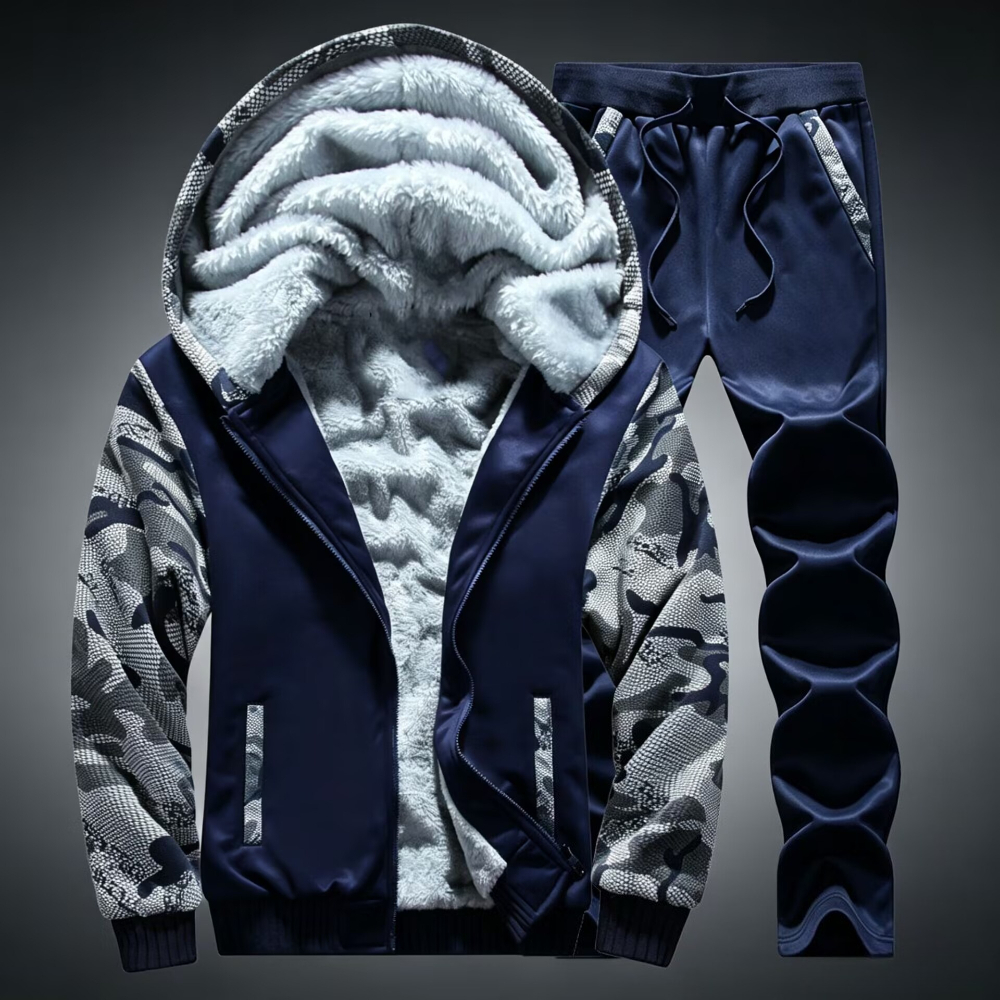 Men's Tracksuit Fleece Hooded  - Winter Clothing Men review and price