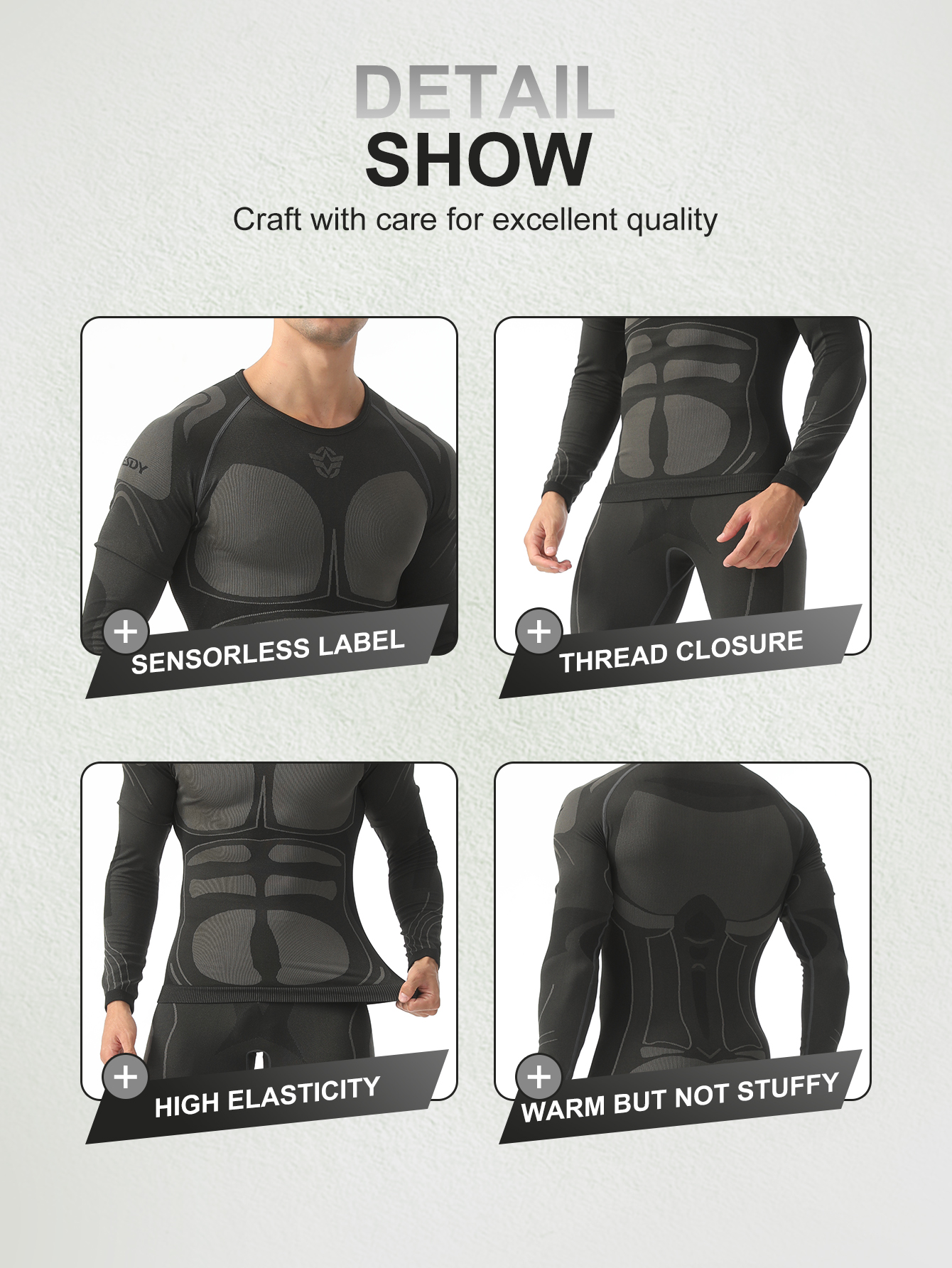 Esdy Men's Thermal Underwear S - Thermal Base Layer review and price