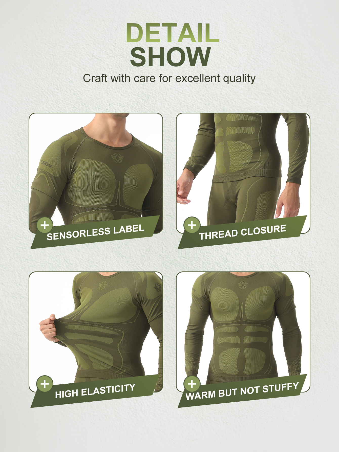 Esdy Men's Thermal Underwear S - Thermal Base Layer review and price