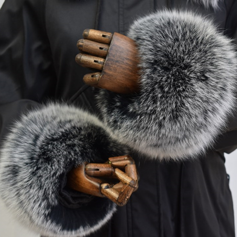 Fox Fur Cuffs For Women Whole  - Winter Clothing Color review and price