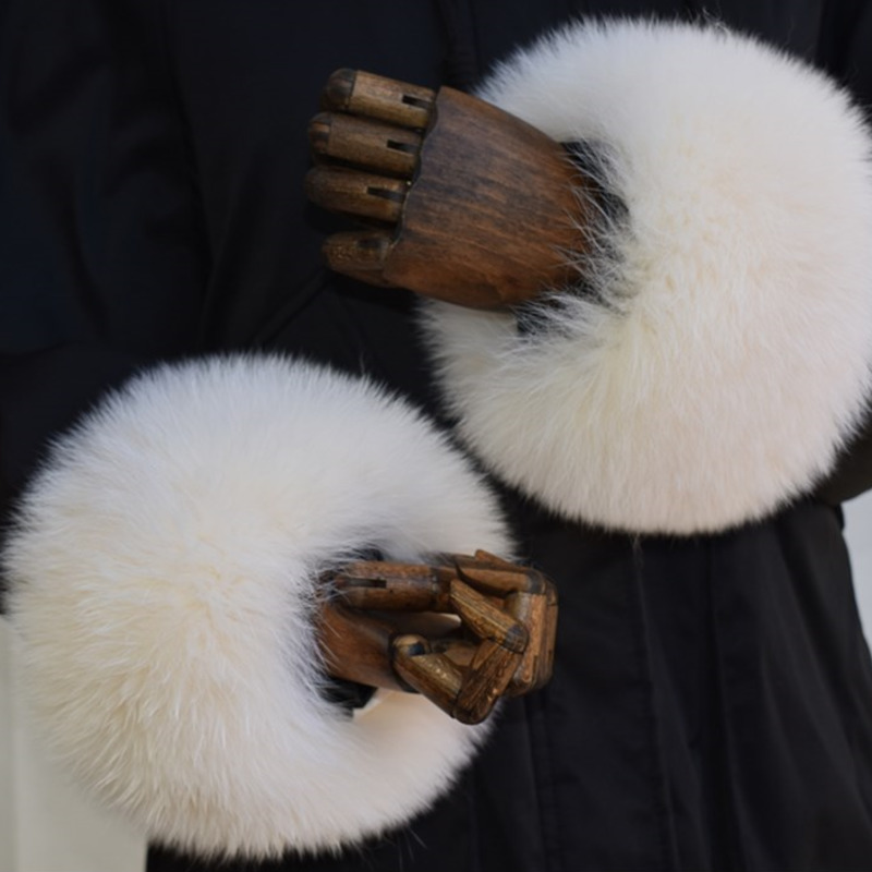Fox Fur Cuffs For Women Whole  - Winter Clothing Color review and price