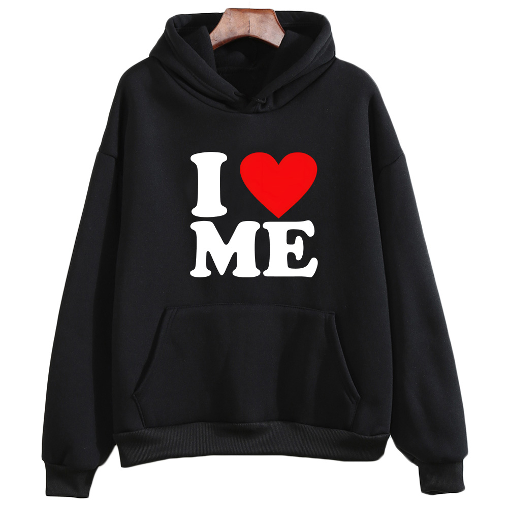 I Love Me Print Sweatshirts Pr - Winter Clothing Drawing review and price