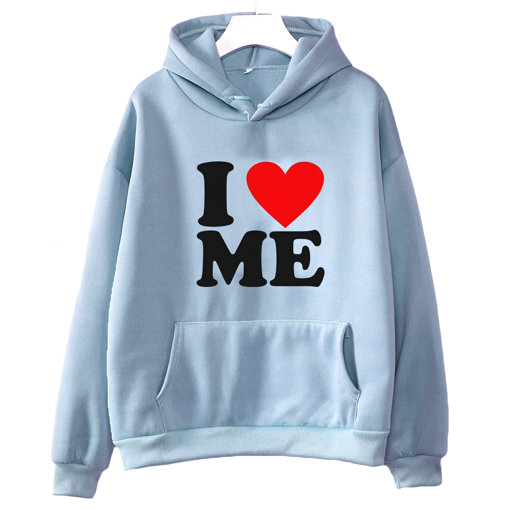I Love Me Print Sweatshirts Pr - Winter Clothing Drawing review and price