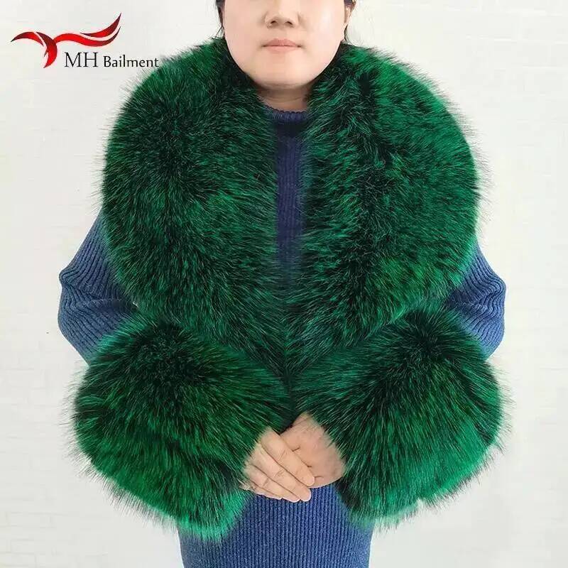 Large Women Faux Fox Fur Scarf - Winter Clothing Color review and price