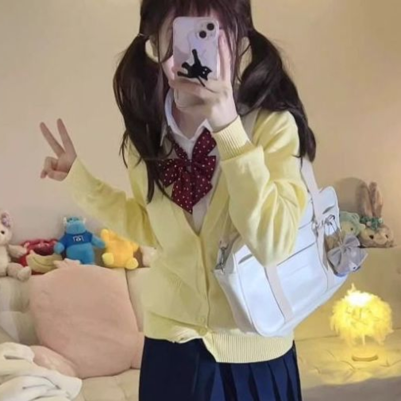 Yellow Knitted Cardigan Coat W - Yellow Winter Clothing review and price