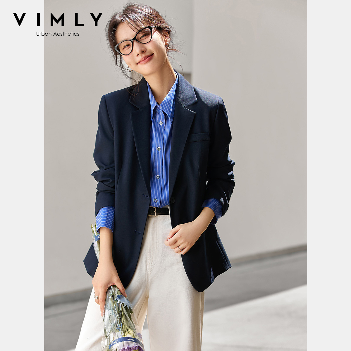 VIMLY Women's Navy Blue Jacket - Winter Clothing Trends 2026 review and price