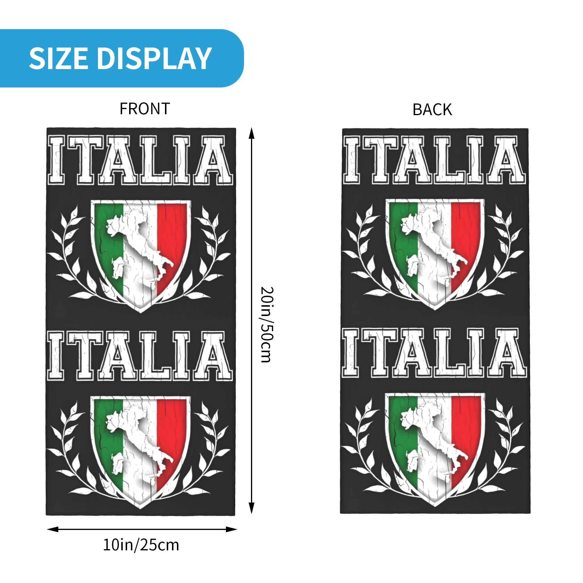 Custom Italy Flag Bandana Neck - Winter Clothing For Sale review and price