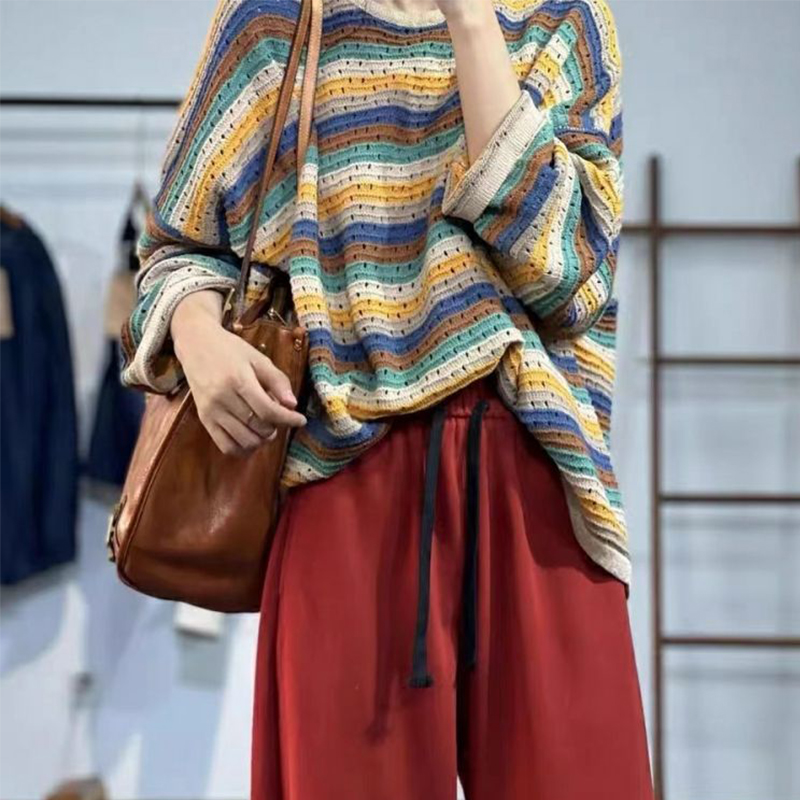 Spring Women Striped Long Slee - Yellow Winter Clothing review and price