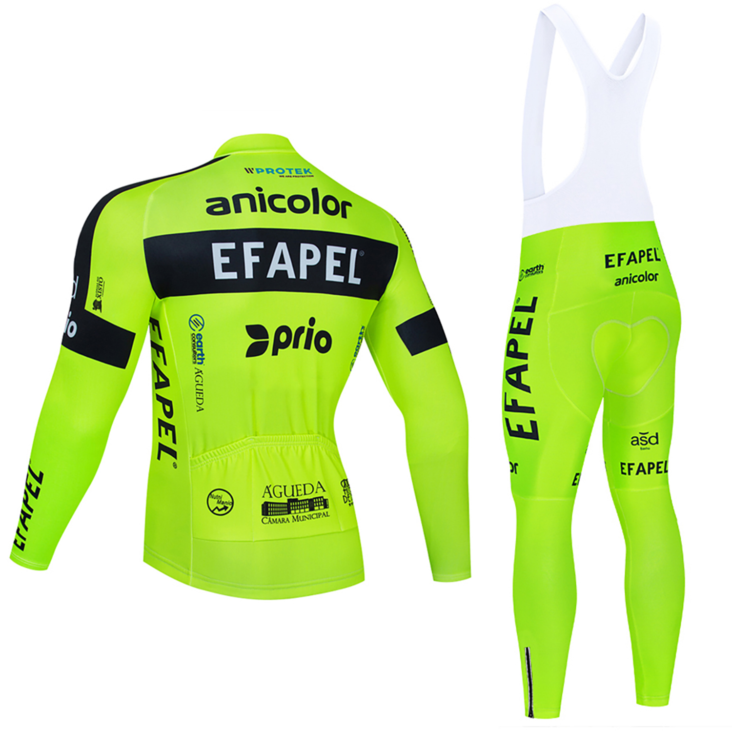 Fluor Yellow Cycling  Jersey E - Yellow Winter Clothing review and price