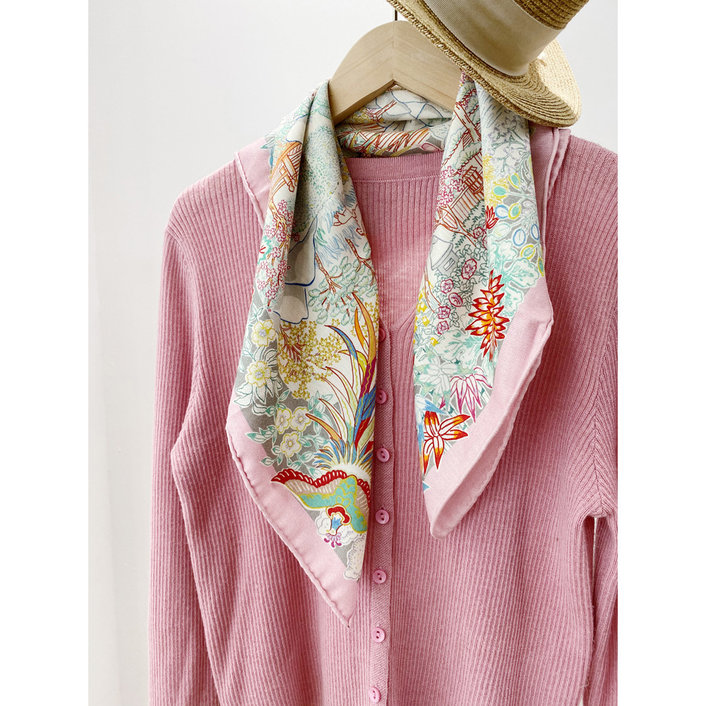 Double Face Scarf Women Silk W - Winter Clothing Hong Kong review and price