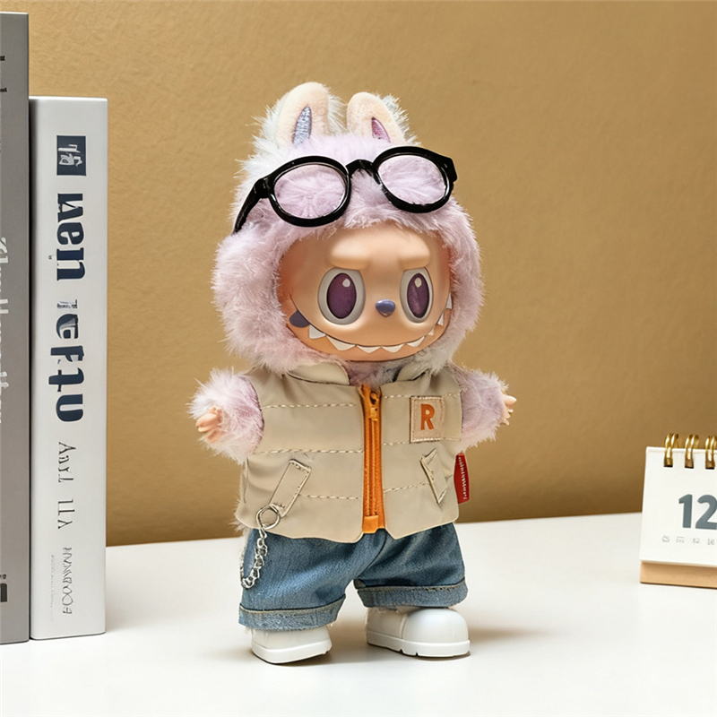 For 15 17cm Labubu Doll Solid  - Winter Clothing Color review and price
