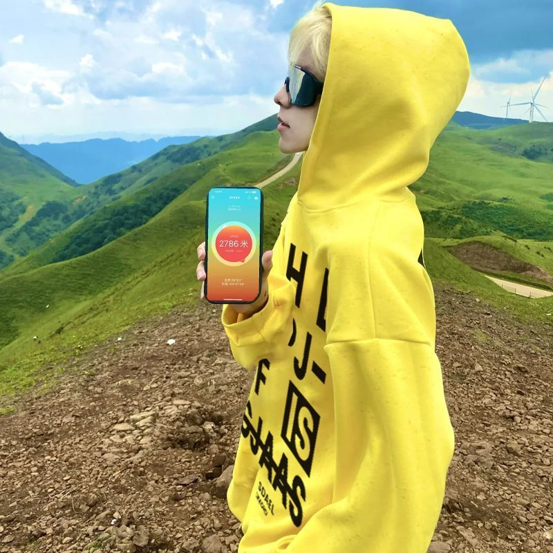 Male Hoodie Yellow Designer Cl - Yellow Winter Clothing review and price