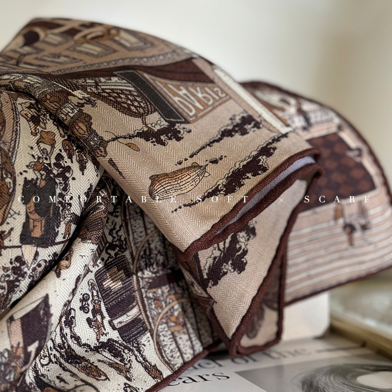 Two Faced Print Designer Scarf - Winter Clothing Hong Kong review and price