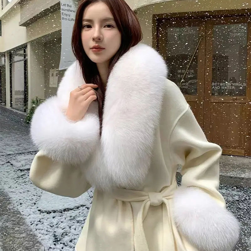 2025 Real Fox Fur Collar Winte - Winter Clothing For Sale review and price