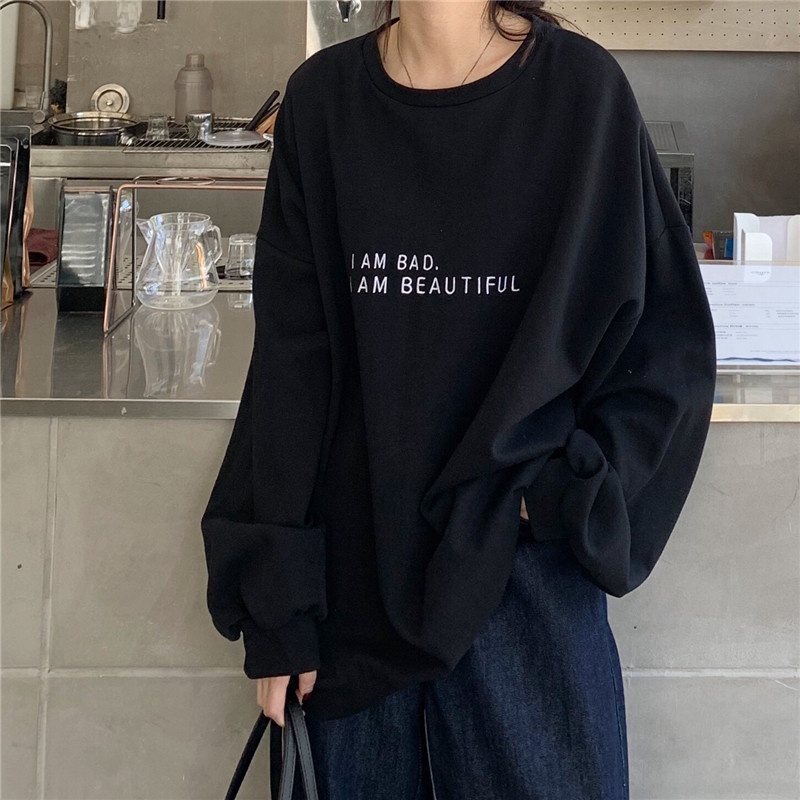 Loose Long Sleeve Letter Print - Winter Clothing Hong Kong review and price