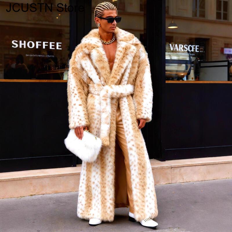 Leopard Faux Fur Coat Women Ma - Yellow Winter Clothing review and price