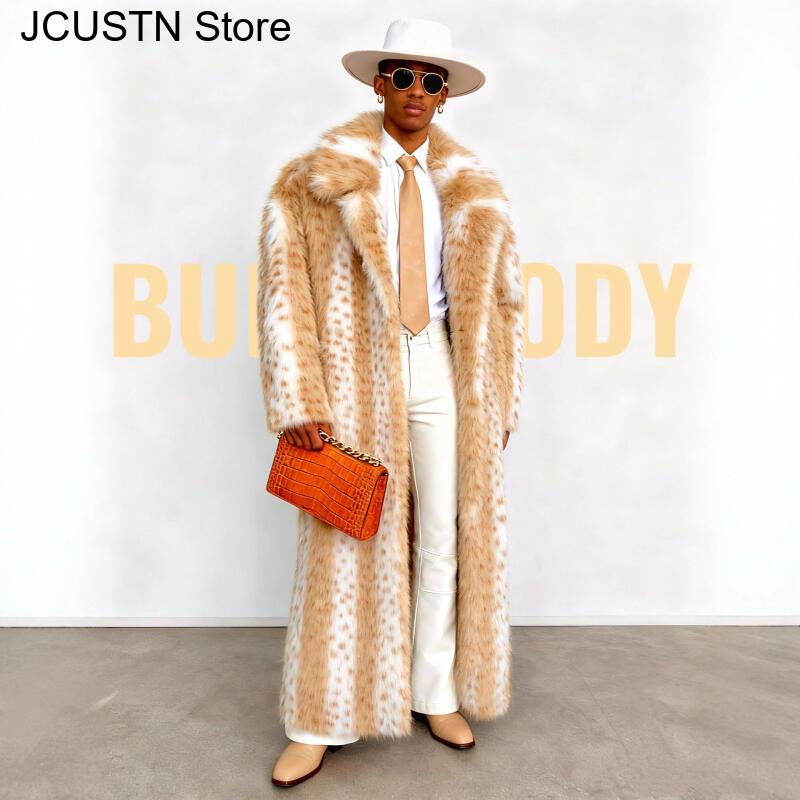Leopard Faux Fur Coat Women Ma - Yellow Winter Clothing review and price