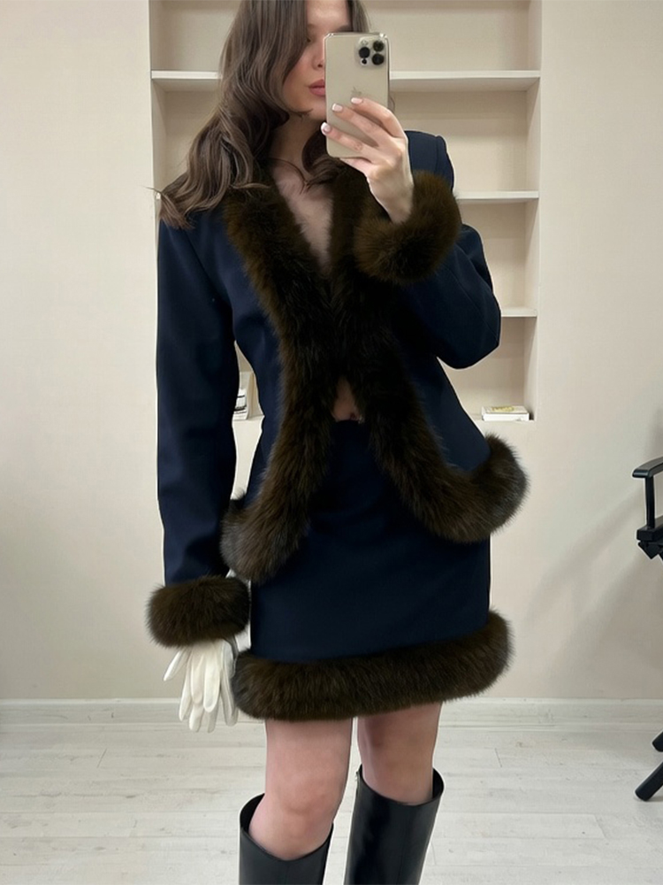 Women's Fur Patchwork Skirt Su - Winter Clothing Trends 2026 review and price