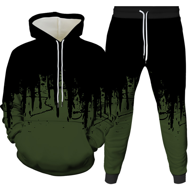 Ink Painting 3D Printed Hoodie - Winter Clothing Men review and price