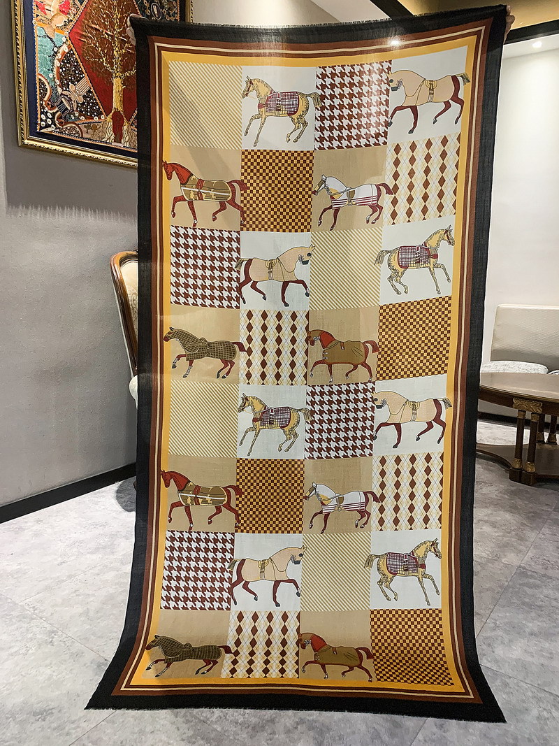 Horse Print Tassels Cashmere S - Winter Clothing Hong Kong review and price