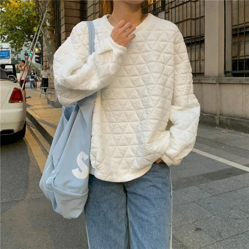 Loose Sweatshirt Female Winter - Yellow Winter Clothing review and price