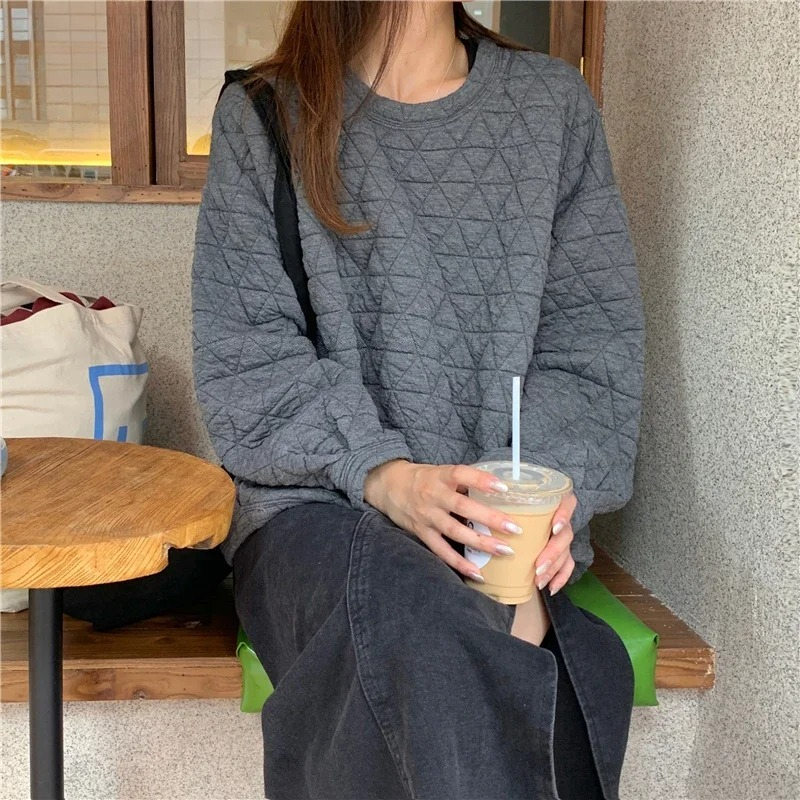 Loose Sweatshirt Female Winter - Yellow Winter Clothing review and price